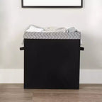 Panier à linge fin Neatfreak avec sac amovible : panier à linge noir étroit, capacité de 70 L, aucun assemblage requis