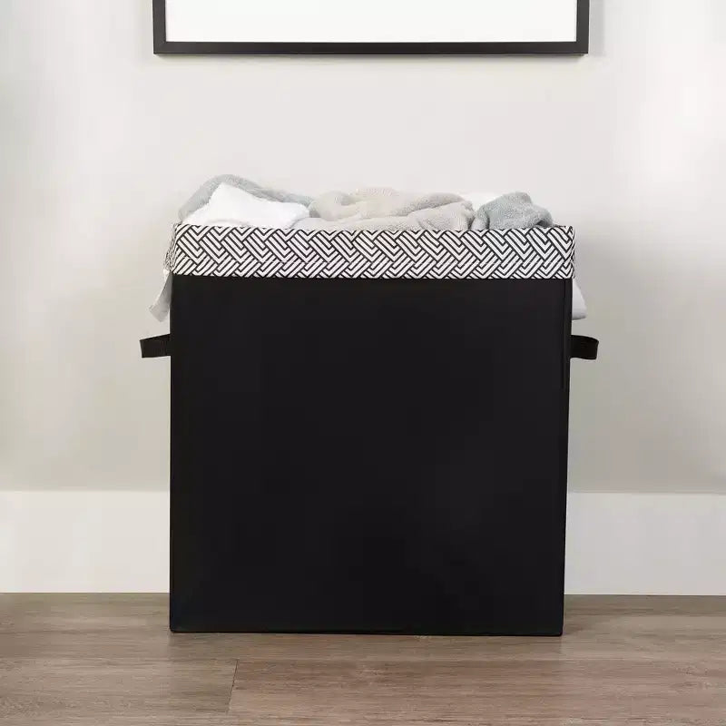 Panier à linge fin Neatfreak avec sac amovible : panier à linge noir étroit, capacité de 70 L, aucun assemblage requis