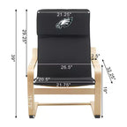 Fauteuil d'appoint en bois courbé NFL Philadelphia Eagles
