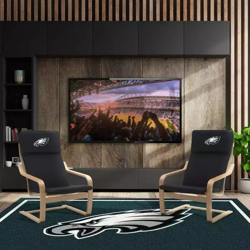 Fauteuil d'appoint en bois courbé NFL Philadelphia Eagles
