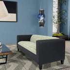 Coast to Coast Sofas Canapé trois places de style Mid-Century en similicuir avec cadre en bois massif et rembourrage