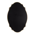 Kate & Laurel All Things Decor Miroir ovale festonné en bois naturel Leanna 24 x 36 po