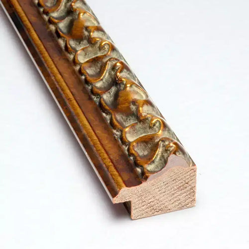 Miroir mural en bois de 71 cm x 71 cm, bronze antique, non biseauté - Amanti Art