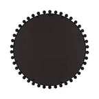 Kate & Laurel All Things Decor Miroir Mural Rond Perlé Noir 28"x28"
