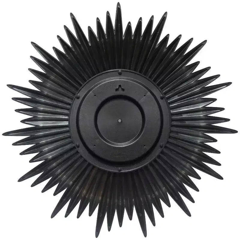 Miroir mural Sunburst 24" doré - Infinity Instruments : Moderne, sans assemblage, cadre en plastique moulé