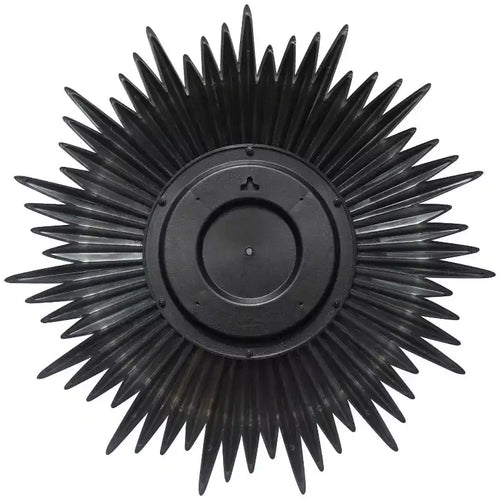 Miroir mural Sunburst 24" doré - Infinity Instruments : Moderne, sans assemblage, cadre en plastique moulé