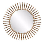 Howard Elliott 18"x54" Fitzgerald Antique Brass and Matte Black Handcrafted Capsule Mirror