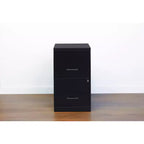 Solutions d'espace Classeur vertical à 2 tiroirs de 45,7 cm de profondeur, format Lettre, Noir : Rangement de bureau en acier, aucun assemblage requis