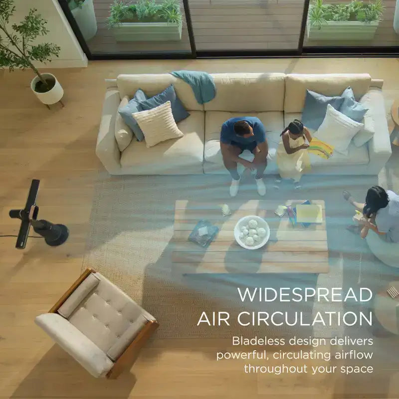 Ventilateur-chauffage tour sans pales Shark TurboBlade Cool and Heat Ultra personnalisable, pivotant, rotatif et oscillant TH202