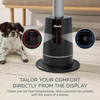 Ventilateur-chauffage tour sans pales Shark TurboBlade Cool and Heat Ultra personnalisable, pivotant, rotatif et oscillant TH202