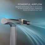Ventilateur-chauffage tour sans pales Shark TurboBlade Cool and Heat Ultra personnalisable, pivotant, rotatif et oscillant TH202