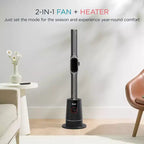 Ventilateur-chauffage tour sans pales Shark TurboBlade Cool and Heat Ultra personnalisable, pivotant, rotatif et oscillant TH202