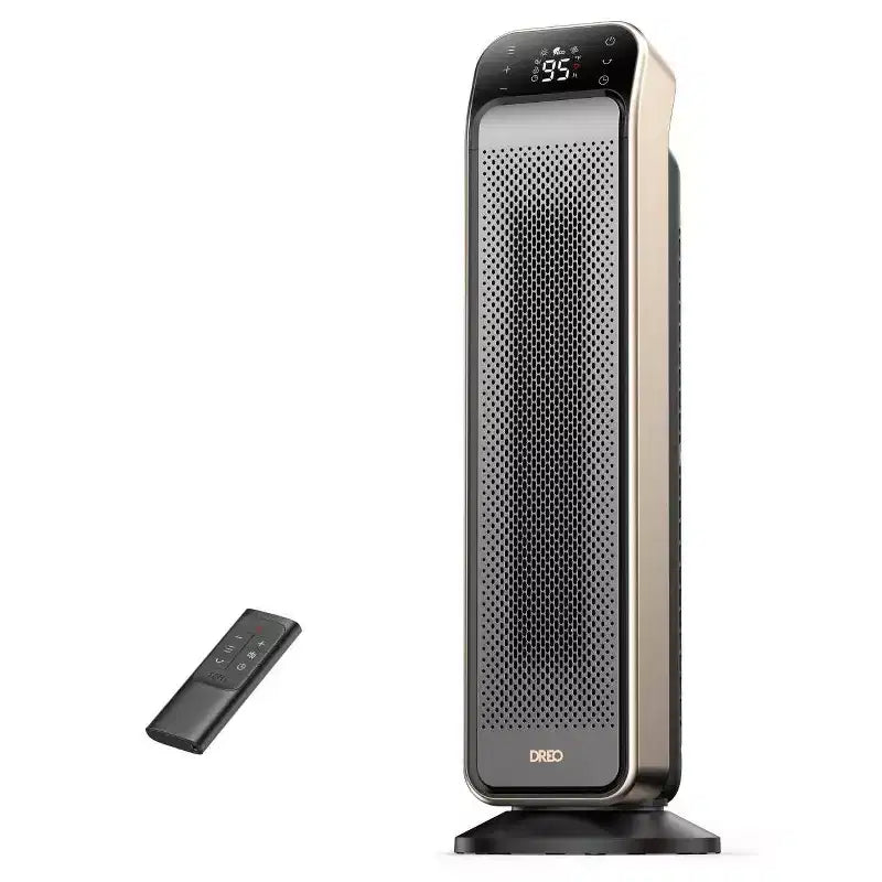 Radiateur soufflant céramique DREO Solaris Max 25" 1500W, oscillant, chauffe rapide et ultra-silencieux, mode ECO, télécommande