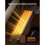 Radiateur soufflant céramique DREO Solaris Max 25" 1500W, oscillant, chauffe rapide et ultra-silencieux, mode ECO, télécommande