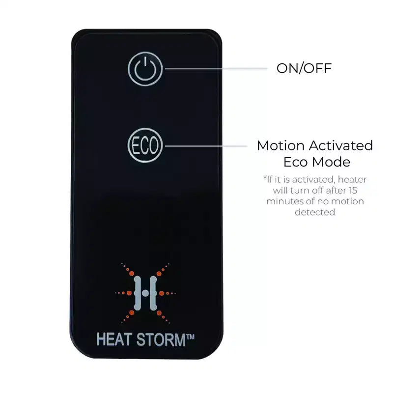 Chauffage infrarouge Heat Storm 1500W avec trépied et détecteur de mouvement