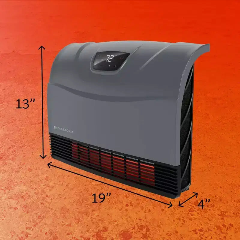 Chauffage mural intelligent infrarouge Wi-Fi Heat Storm 1500 W A-1500-PHXG-WI Phoenix, gris