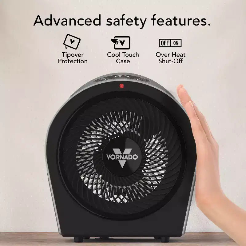Radiateur soufflant Vornado Velocity 5R, gris froid et noir