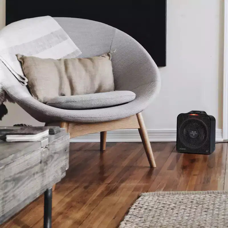 Chauffage soufflant pour toute la pièce Vornado Velocity 4 : radiateur électrique portable avec thermostat réglable, 1500 W, noir