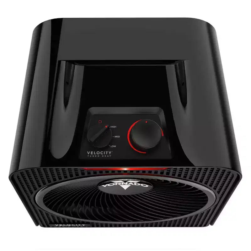 Chauffage soufflant pour toute la pièce Vornado Velocity 4 : radiateur électrique portable avec thermostat réglable, 1500 W, noir