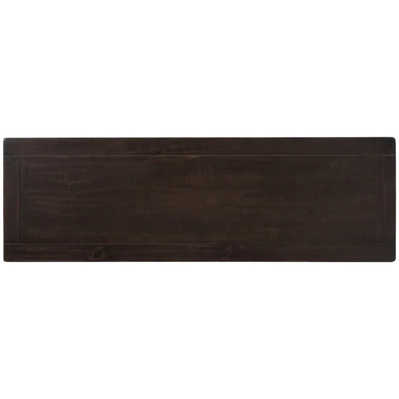 Console de style rétro avec deux étagères ouvertes