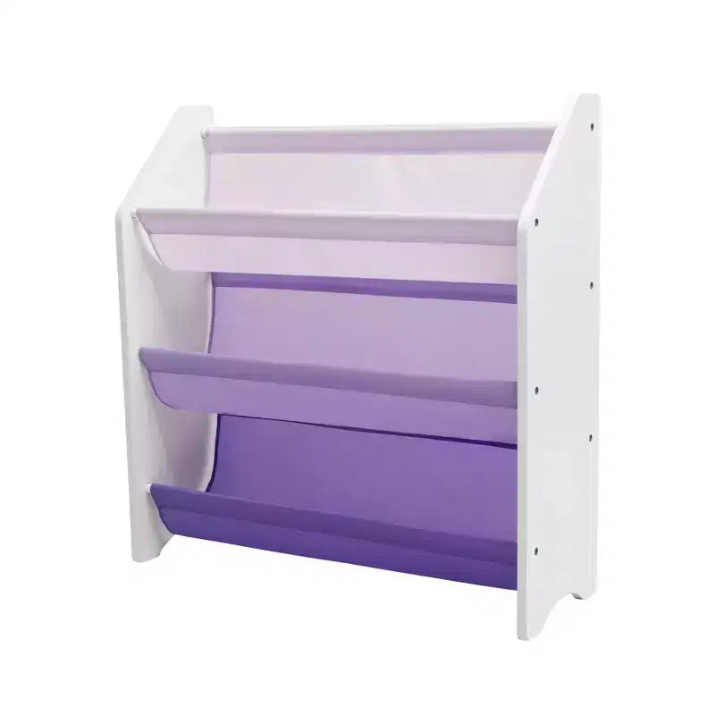 Étagère à Livres de Rangement pour Enfants Humble Crew 3 Niveaux 30"H Violette