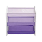 Étagère à Livres de Rangement pour Enfants Humble Crew 3 Niveaux 30"H Violette