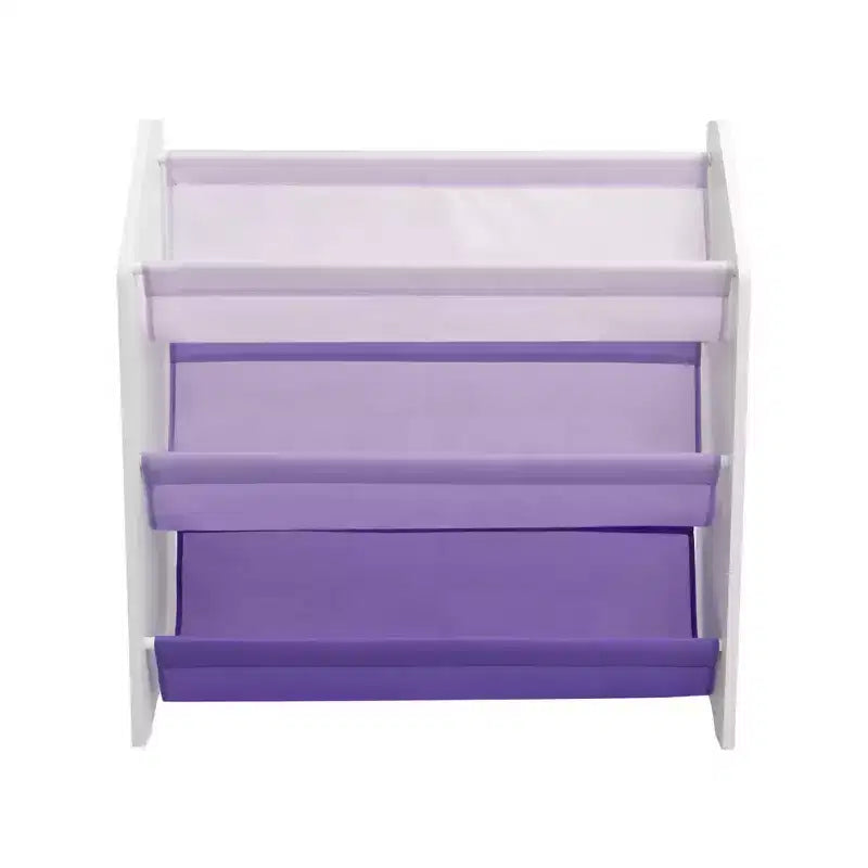 Étagère à Livres de Rangement pour Enfants Humble Crew 3 Niveaux 30"H Violette