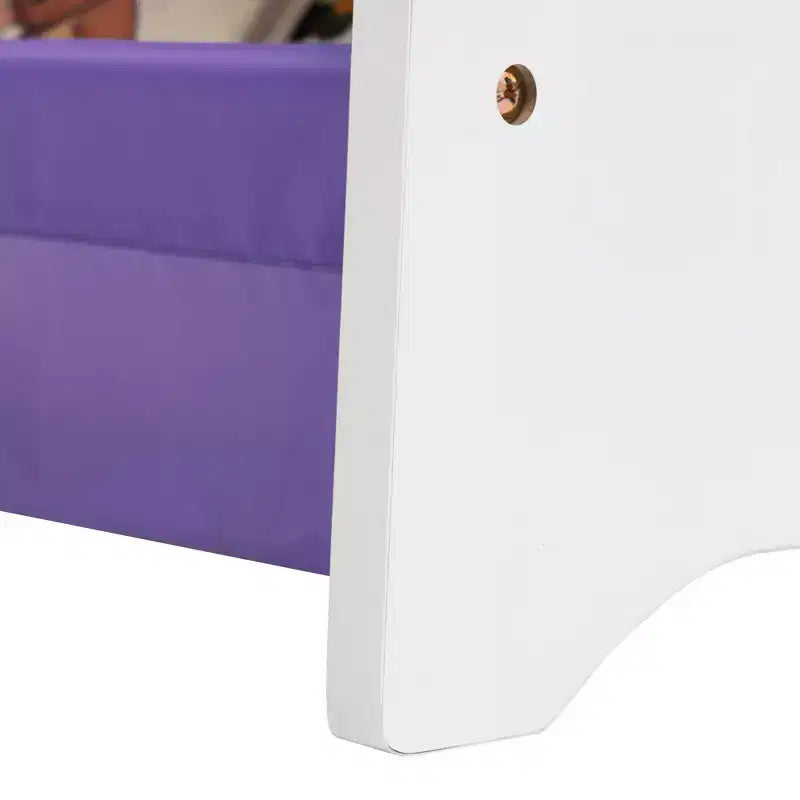 Étagère à Livres de Rangement pour Enfants Humble Crew 3 Niveaux 30"H Violette