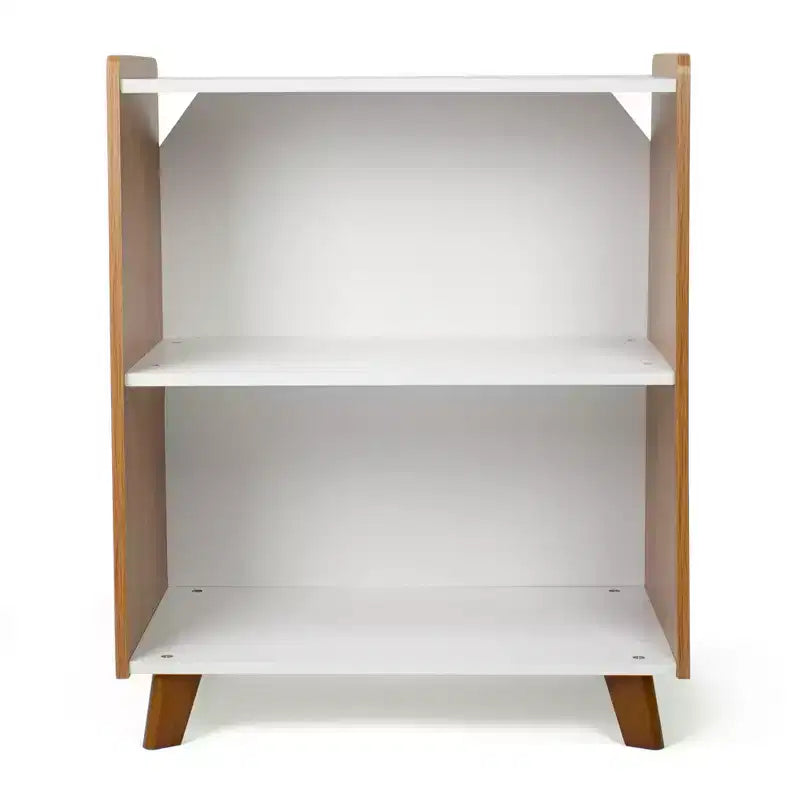 Humble Crew Morgan Bibliothèque Enfant Mid-Century 2 Étagères Bois/Blanc