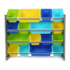 Meuble de rangement pour jouets très grand format pour enfants Humble Crew, collection Elements, gris