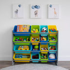 Meuble de rangement pour jouets très grand format pour enfants Humble Crew, collection Elements, gris