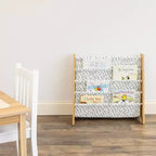 Humble Crew Kids' Spring Bibliothèque pour enfants à 4 niveaux Bois naturel : Cadre en MDF, 4 étagères, 61 cm H, 63,5 cm L, 28 cm P, à partir de 2 ans