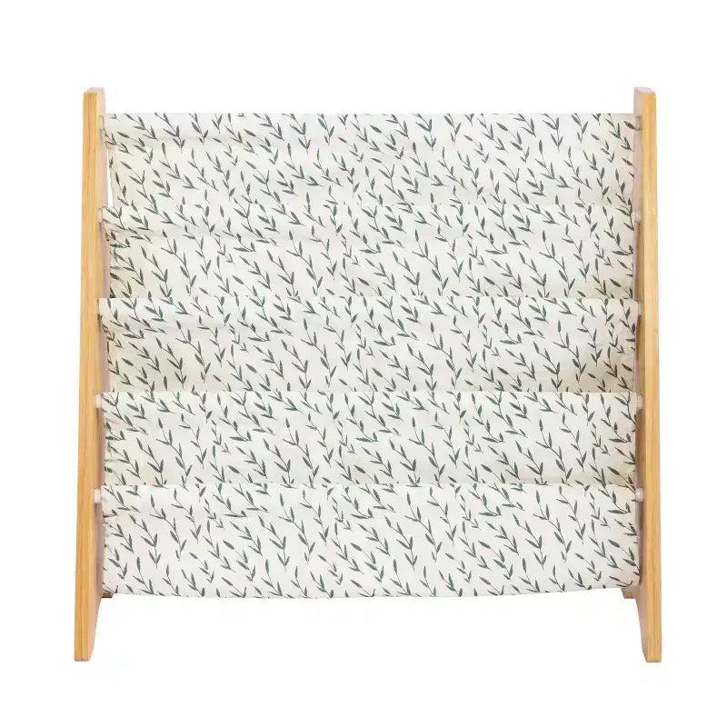 Humble Crew Kids' Spring Bibliothèque pour enfants à 4 niveaux Bois naturel : Cadre en MDF, 4 étagères, 61 cm H, 63,5 cm L, 28 cm P, à partir de 2 ans