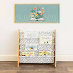 Humble Crew Kids' Spring Bibliothèque pour enfants à 4 niveaux Bois naturel : Cadre en MDF, 4 étagères, 61 cm H, 63,5 cm L, 28 cm P, à partir de 2 ans