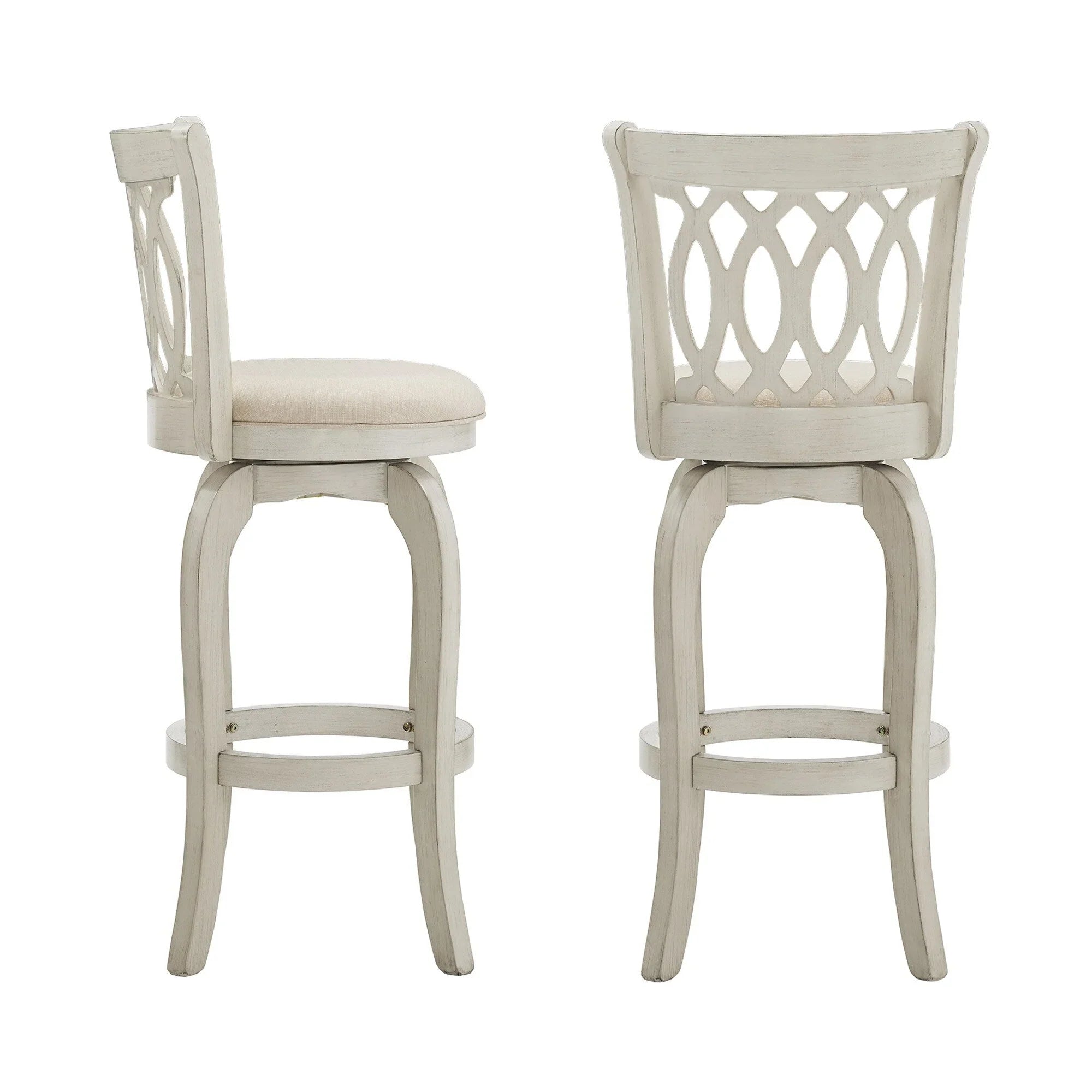 Tabouret de bar pivotant Rovinj Scroll Back