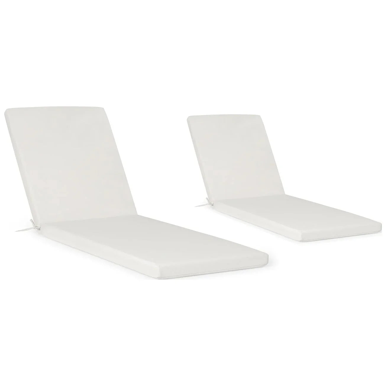 Coussins de chaise longue de patio d'extérieur tout temps Polytrends Fading Free - (Lot de 2)