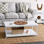 Table basse rectangulaire Jamestown avec étagère de rangement