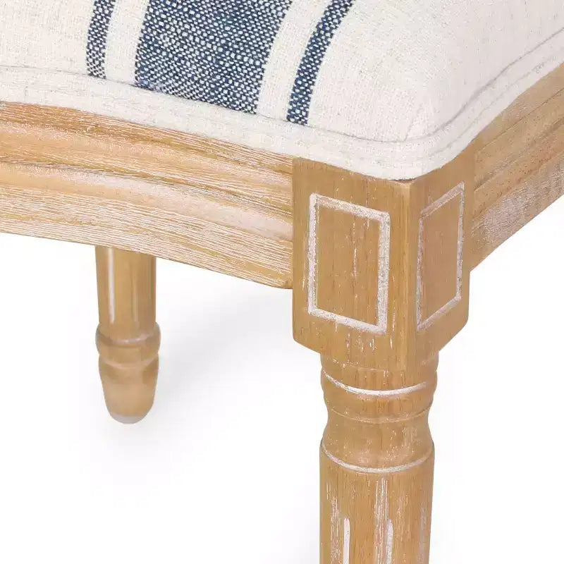 Chaises de salle à manger capitonnées GDFStudio Newman de style campagnard (lot de 2)