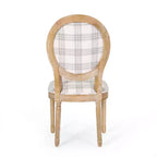 Chaises de salle à manger capitonnées GDFStudio Newman de style campagnard (lot de 2)