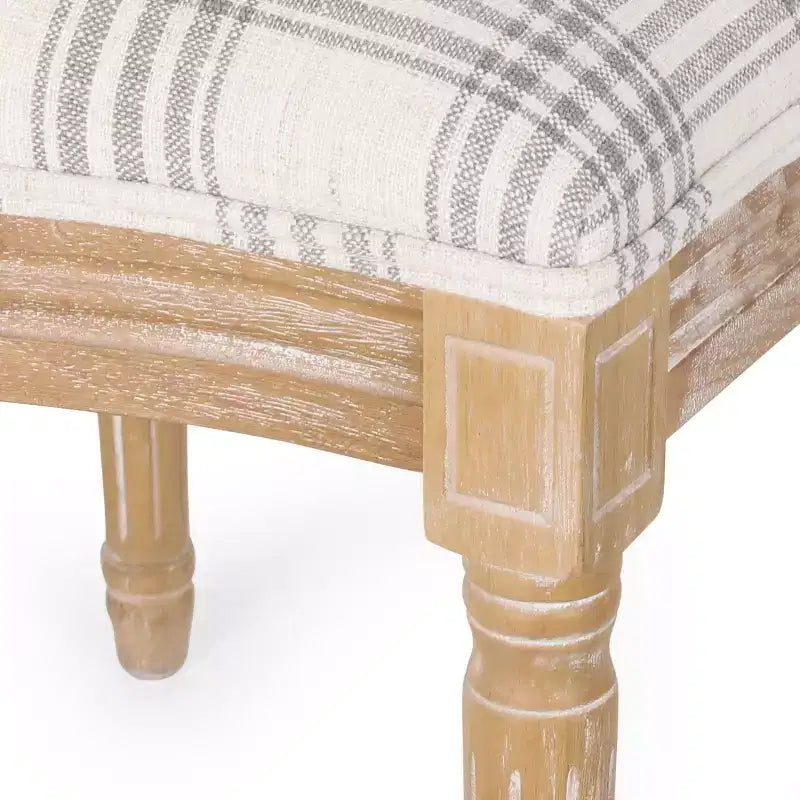 Chaises de salle à manger capitonnées GDFStudio Newman de style campagnard (lot de 2)