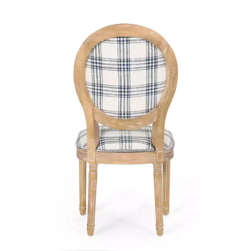 Chaises de salle à manger capitonnées GDFStudio Newman de style campagnard (lot de 2)