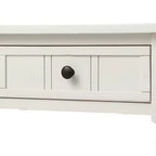 Table console rustique Whisen au design traditionnel avec deux tiroirs et une étagère inférieure