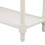 Table console rustique Whisen au design traditionnel avec deux tiroirs et une étagère inférieure