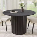 PexFix 46 Round Solid Wood Dining Table Kitchen Tables