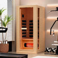 EROMMY 1/2 - Person Infrared Sauna with 10-Minute Warm-Up Heater Tube and Carbon Plate - Mini
