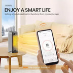 Chauffage d'appoint intelligent HEATDAZ, radiateur électrique 1500W avec Wi-Fi et commande vocale, chauffage portable avec thermostat pour bureau, chambre et maison