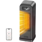 Chauffage d'appoint intelligent HEATDAZ, radiateur électrique 1500W avec Wi-Fi et commande vocale, chauffage portable avec thermostat pour bureau, chambre et maison