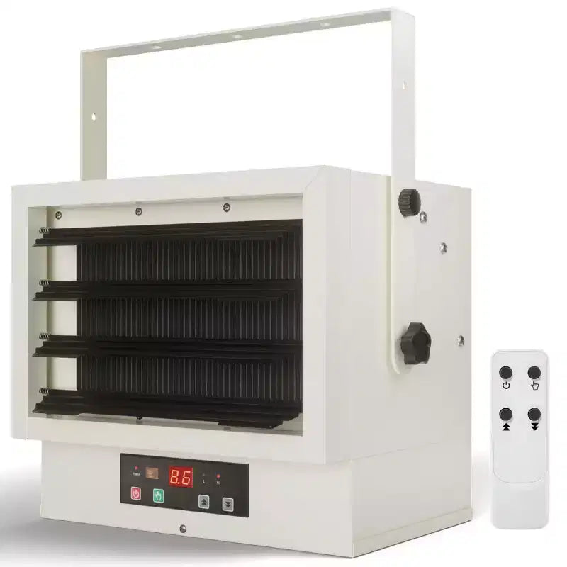 Chauffage Simzlife 7500 watts, chauffage de garage électrique câblé, chauffage de plafond avec télécommande