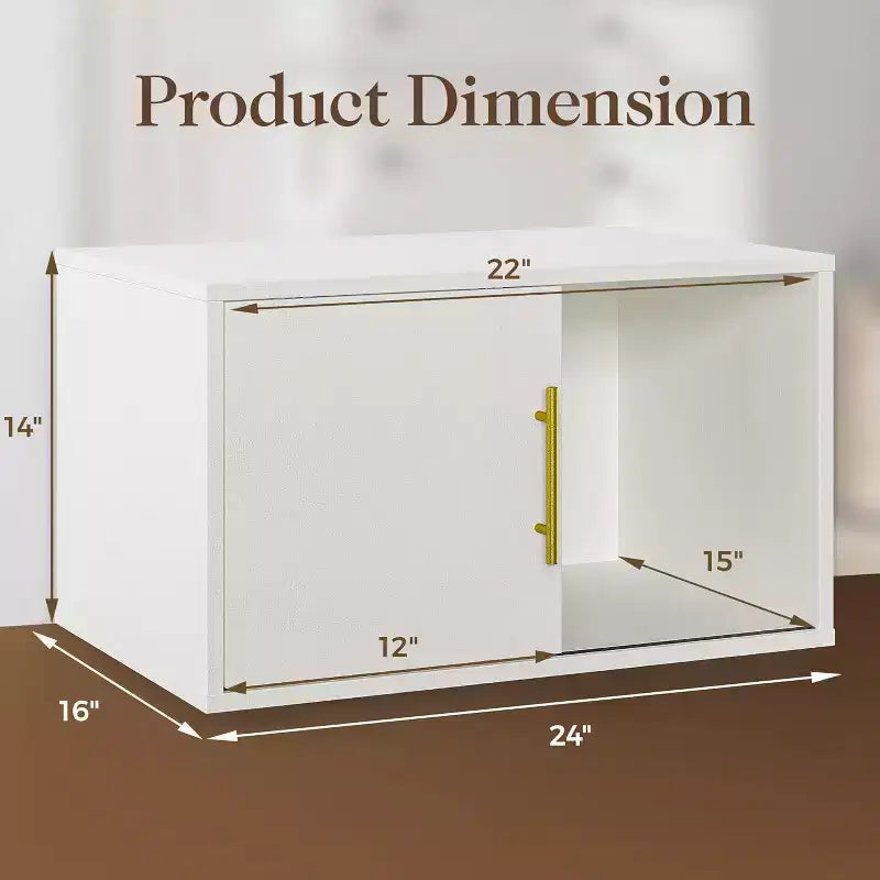 Organisateur de rangement Heynemo Cube avec porte coulissante, étagère empilable, système de rangement modulaire en bois