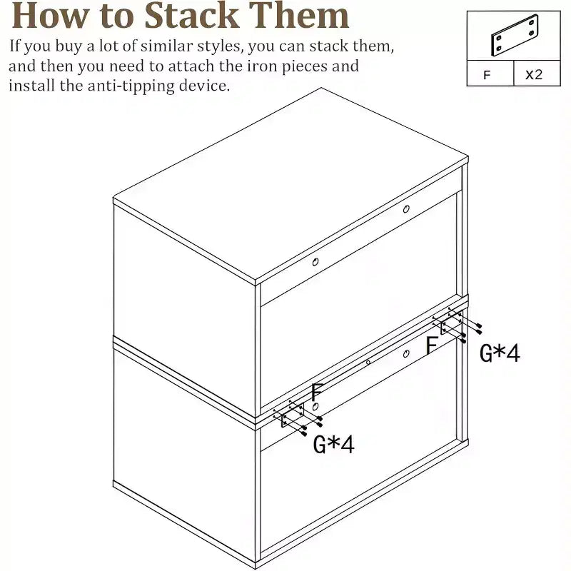 Organisateur de rangement Heynemo Cube avec porte coulissante, étagère empilable, système de rangement modulaire en bois